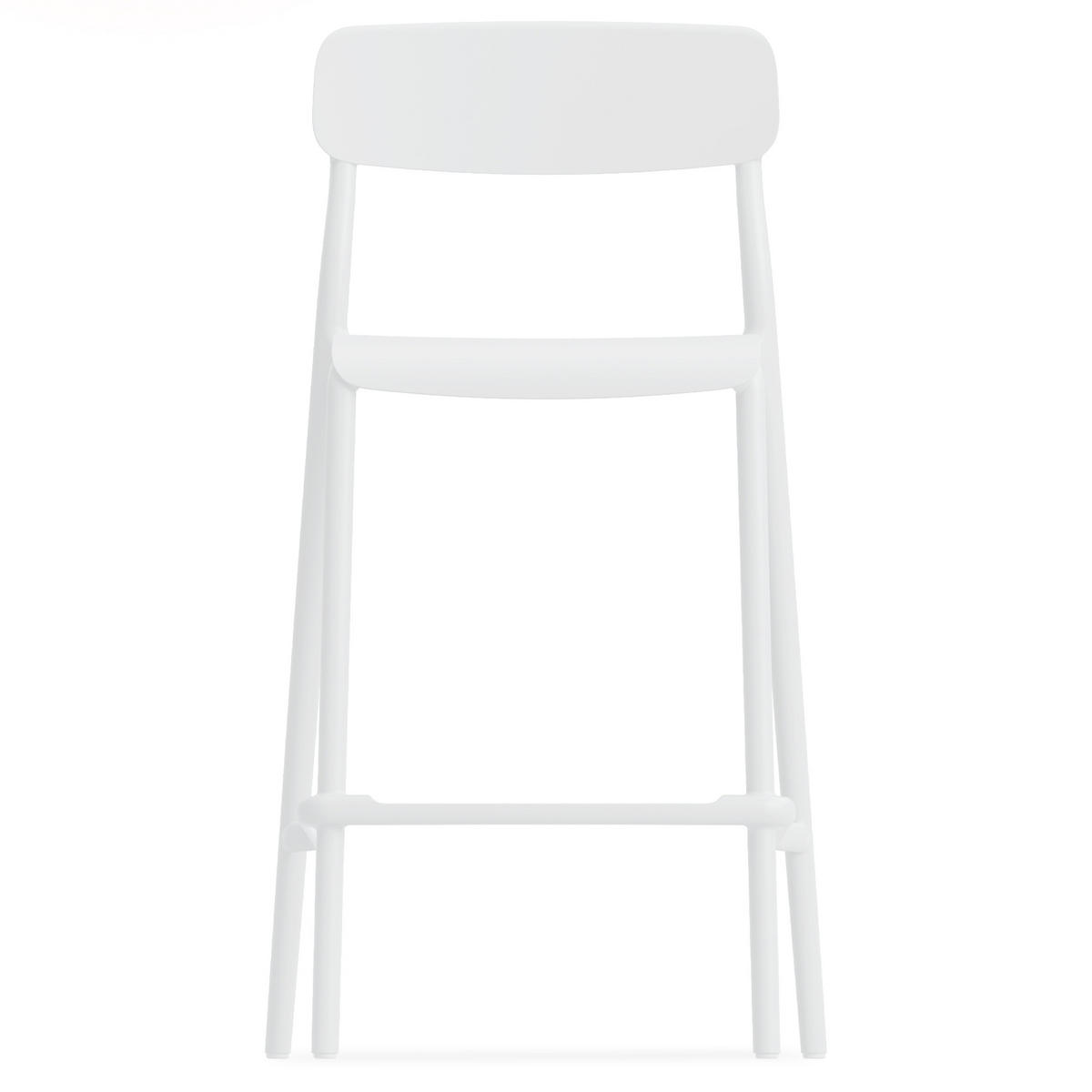 GARTENHOCKER GALIO, 2-er Set - Weiß, Kunststoff (52/98.5/54.5cm) - KONSIMO®