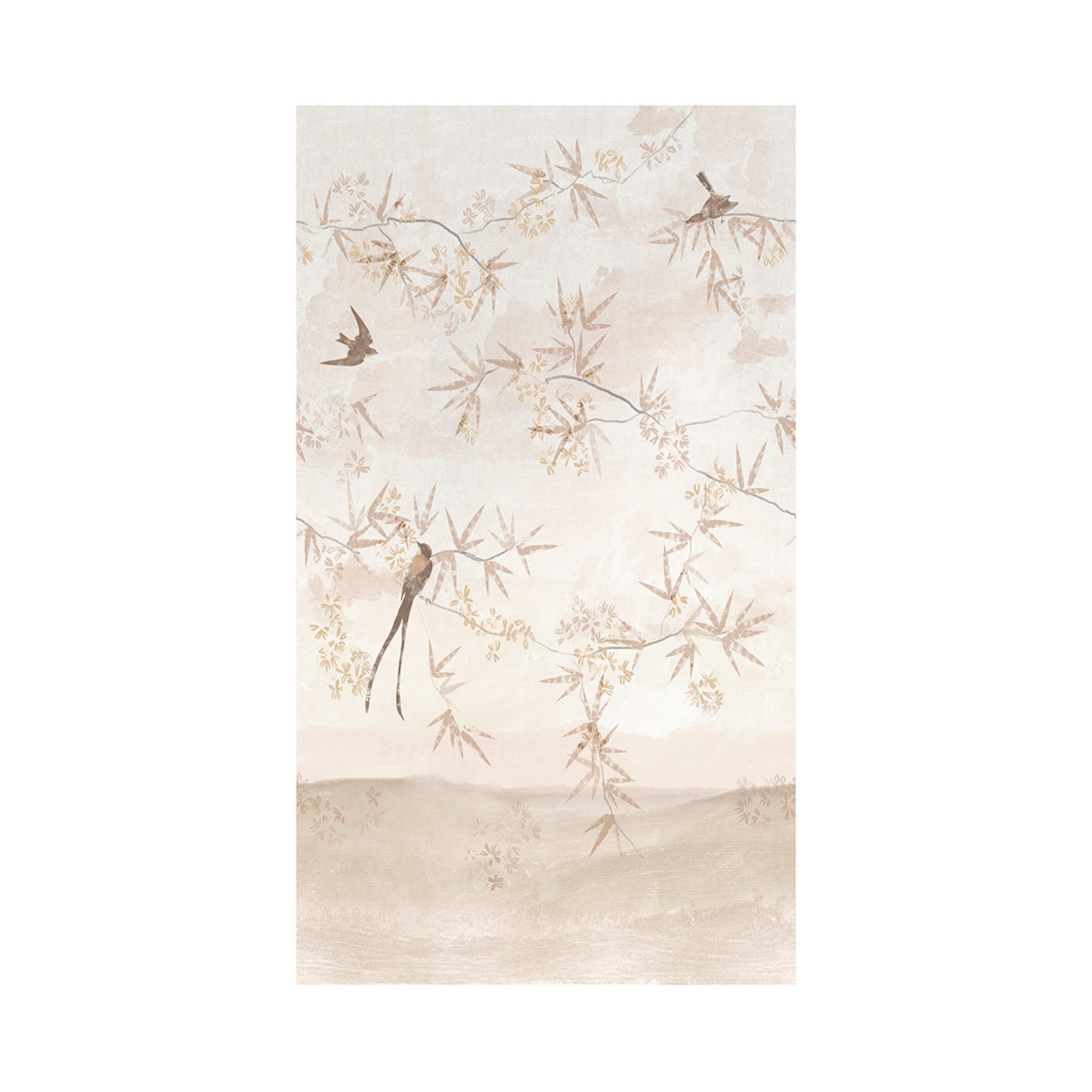 FOTOTAPETE Sakura 280x159cm - Beige, Papier/Kunststoff (159/1cm) - Art for the Home