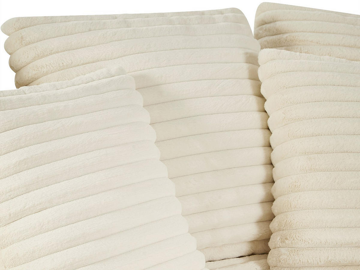RECAMIERE ohne Schlaffunktion - 1 Person, 2 Personen - Samt, Stoff - Beige - - Beige, Textil (163/95/168cm) - Vente-Unique
