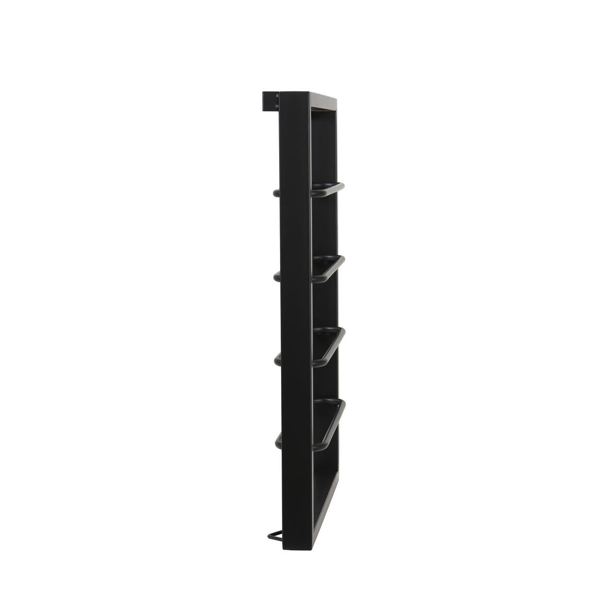 WEINREGAL Amore Schwarz 42/7/60 cm - Schwarz, Metall (7/60/42cm) - Light & Living