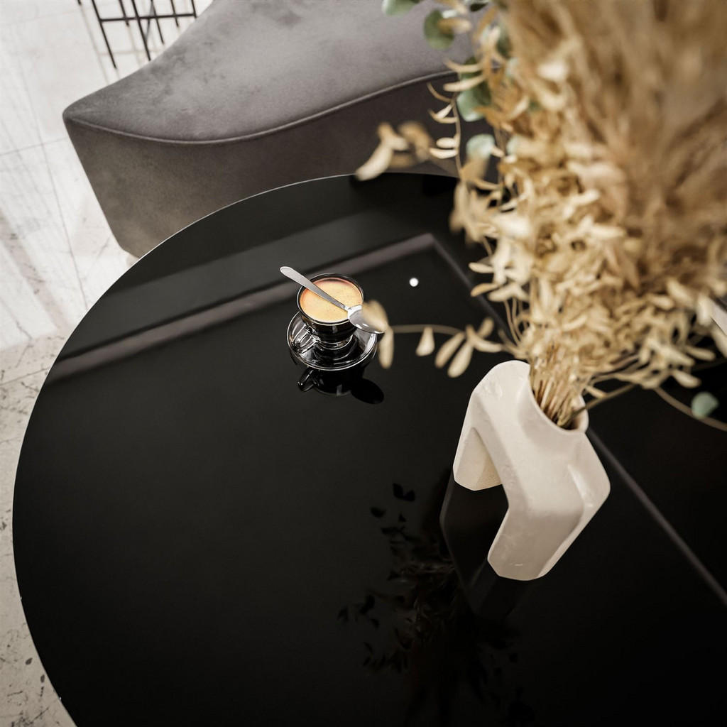 Thumbnail - Lookway Couchtisch, Weiß, Schwarz, Holzwerkstoff, Rund, 70x48x70 cm, Wohnzimmer, Wohnzimmertische, Couchtische