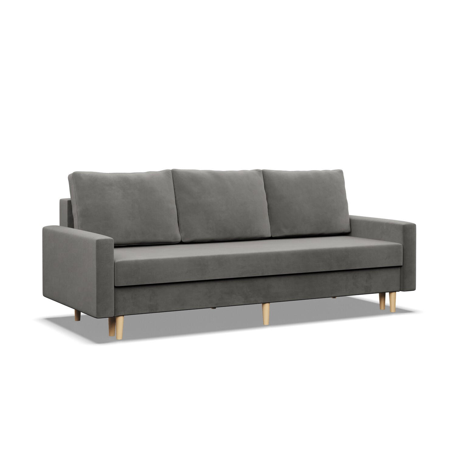 SOFA Blank hellgrau 212/92/92 - Hellgrau, Textil (212/92/92cm) - SIMKAM Furniture