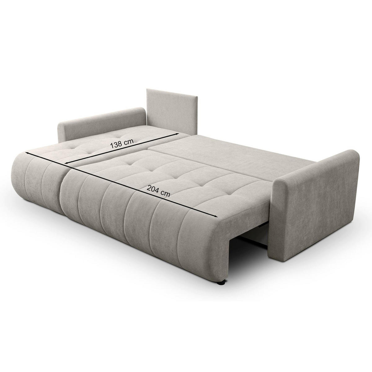 ECKSOFA Timmone Aschgrau Chenille 230 cm - Schwarz/Grau, Kunststoff/Textil (230/149cm) - Selsey