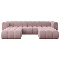 WOHNLANDSCHAFT modulares Sofa Joren-U1 - 319x177x70 cm Rosa - Rosa, Holzwerkstoff/Textil (319/70/177cm) - ALTDECOR