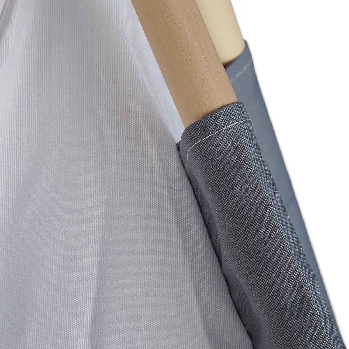 TIPIZELT - Grau, Holz/Textil (120/120cm) - Relaxdays
