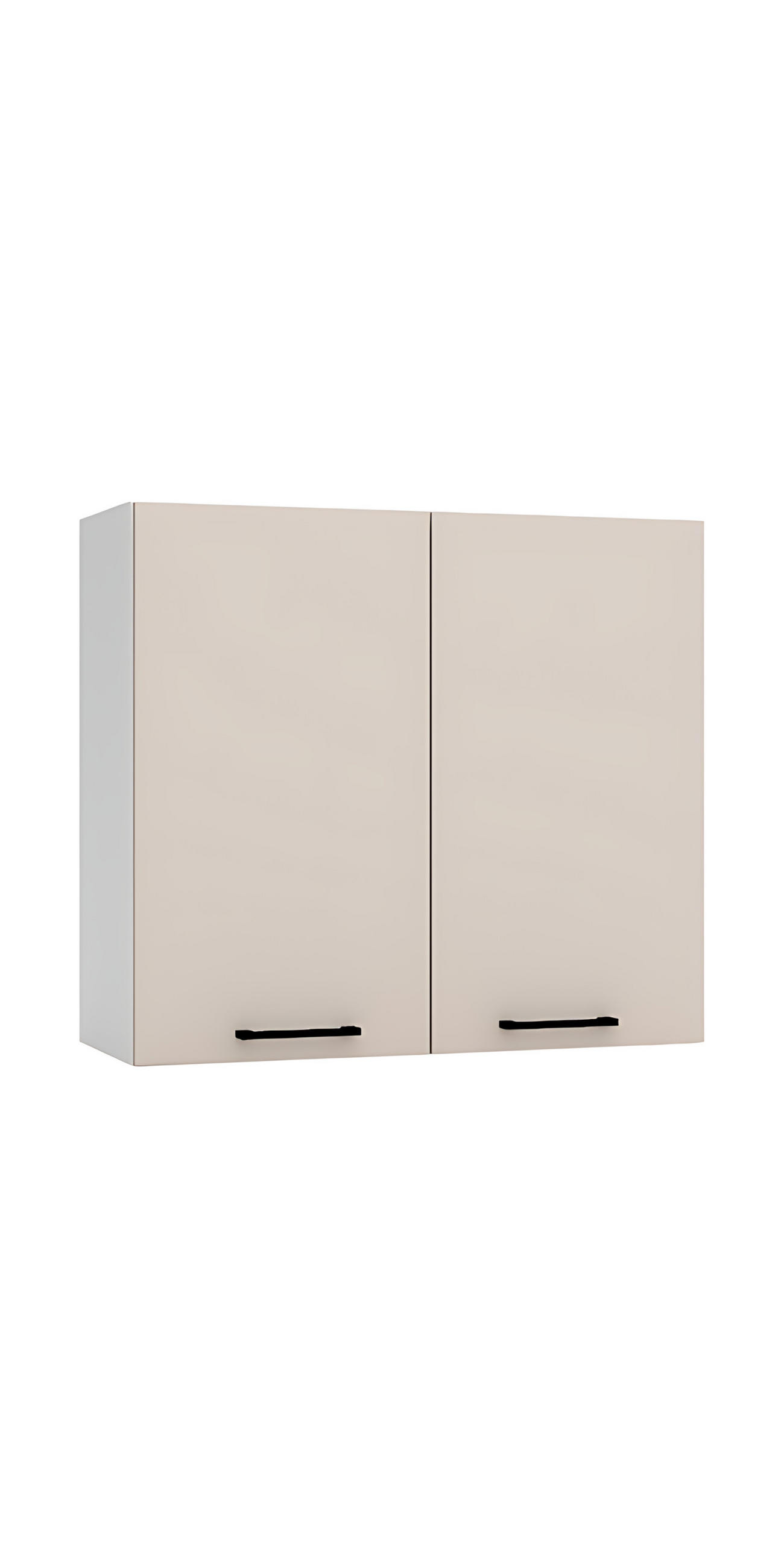 HÄNGESCHRANK W80 - Morvex - Stilvolle Wandlösung - Beige, Holz/Metall (80/72/30cm) - ROYAL24_MARKT
