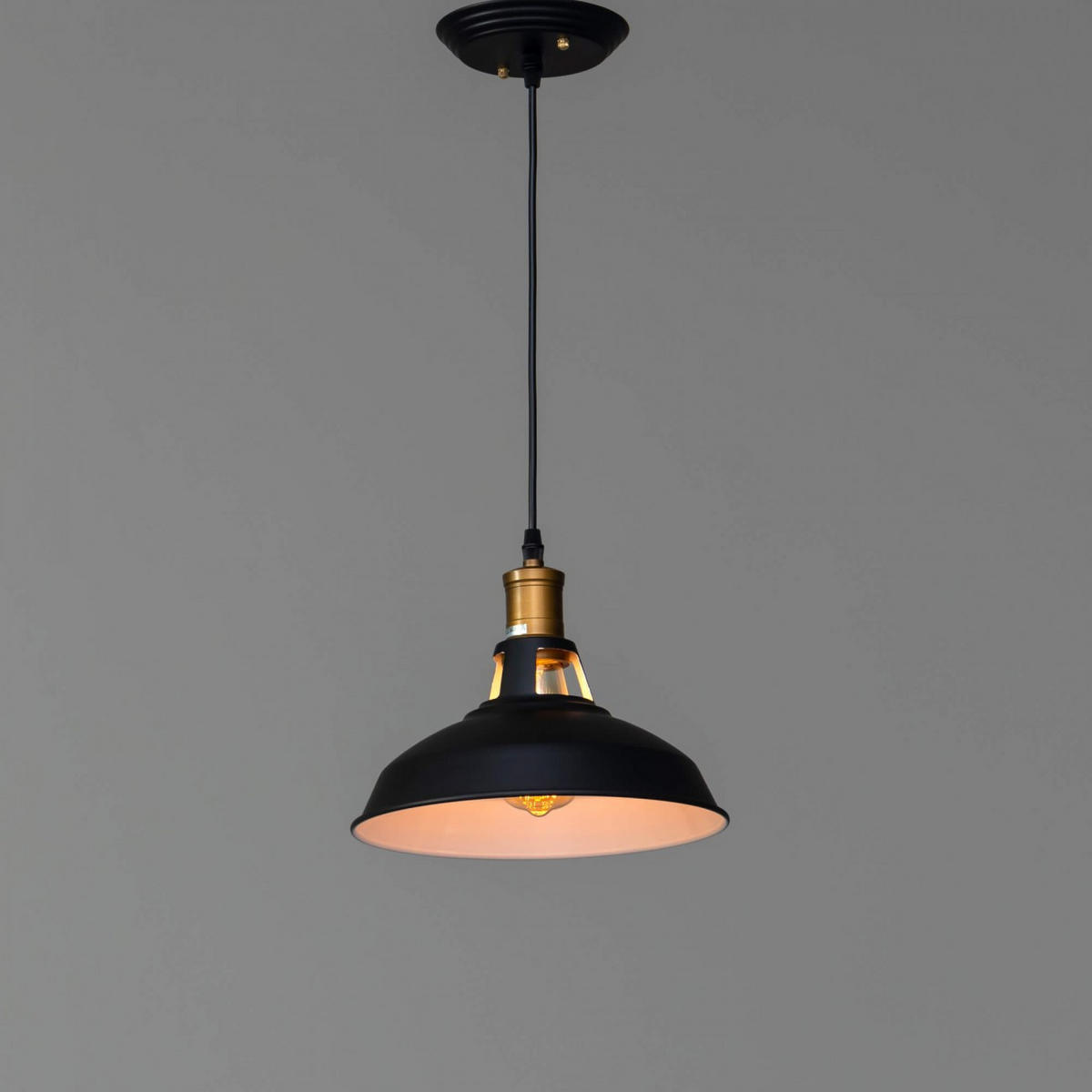 HÄNGELEUCHTE Aster, Schwarz, 18.5cm - Schwarz, Metall (120/27/18.5cm) - KOSILUM