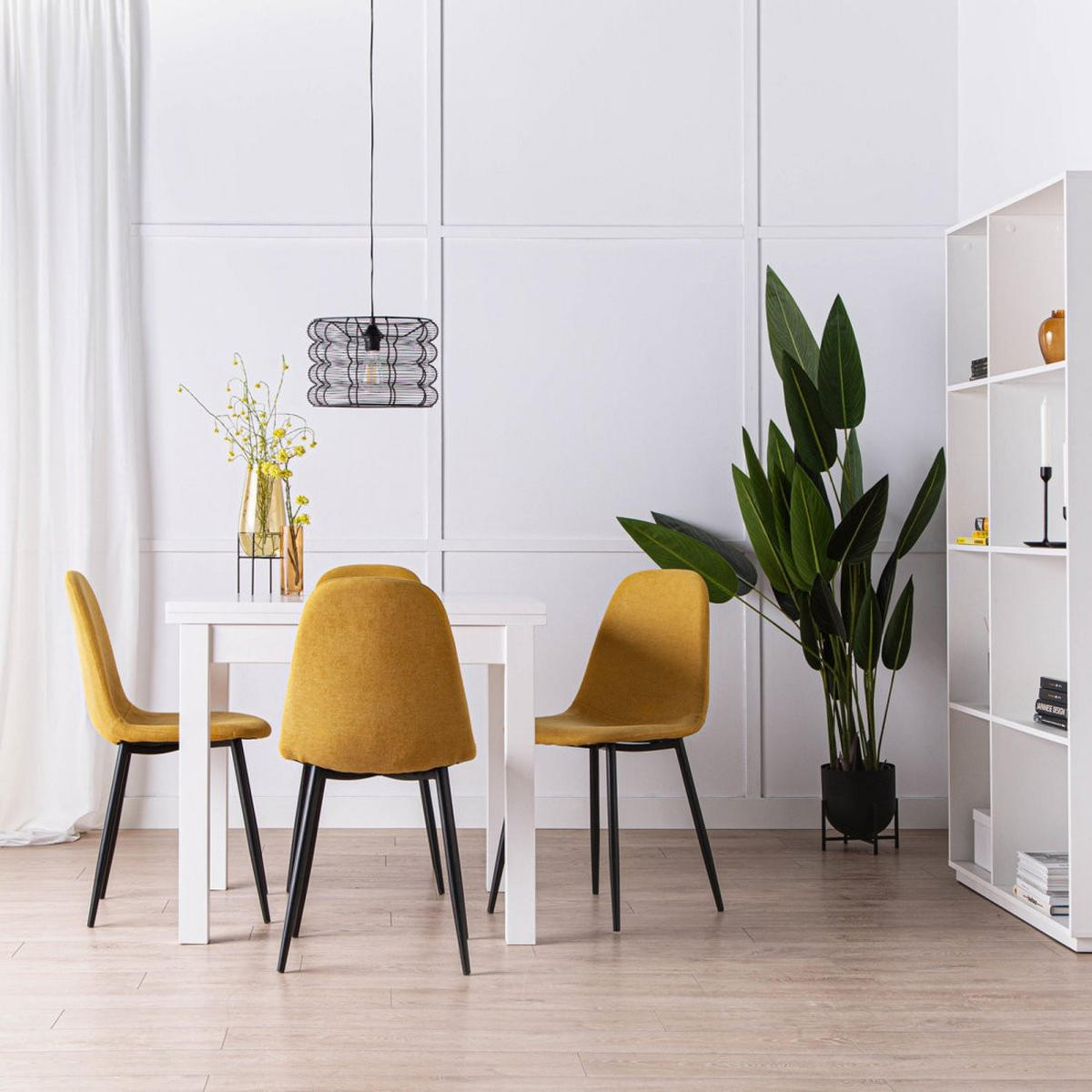 ESSZIMMERSTUHL Ellis Senf / Gelb 45 cm x 86 cm - Dunkelgelb, Textil (45/86/52cm)