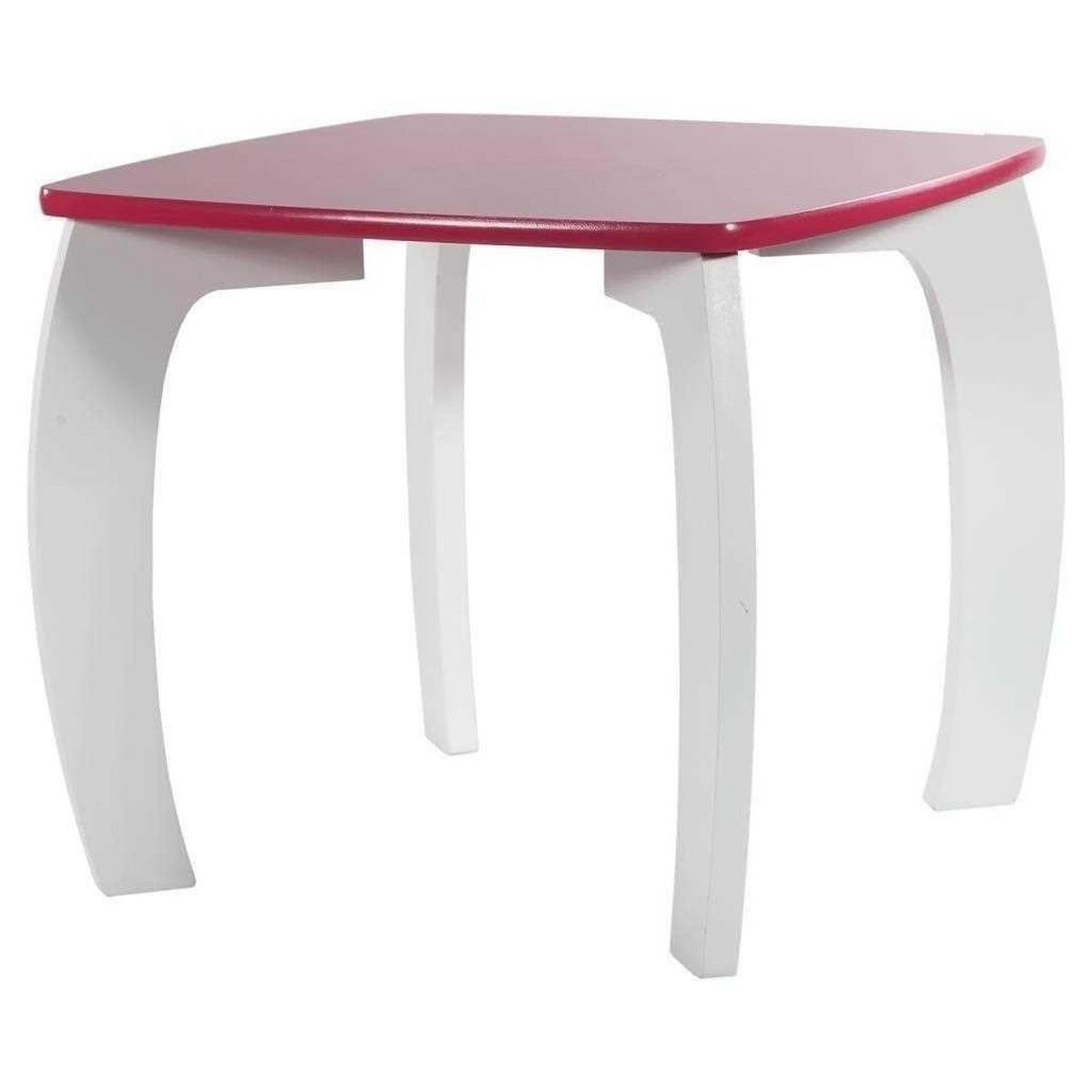 HOCKER und TISCH, 96x48x42cm, 3-tlg. - Rosa, Holzwerkstoff (96/42/48cm) - Wanderlust