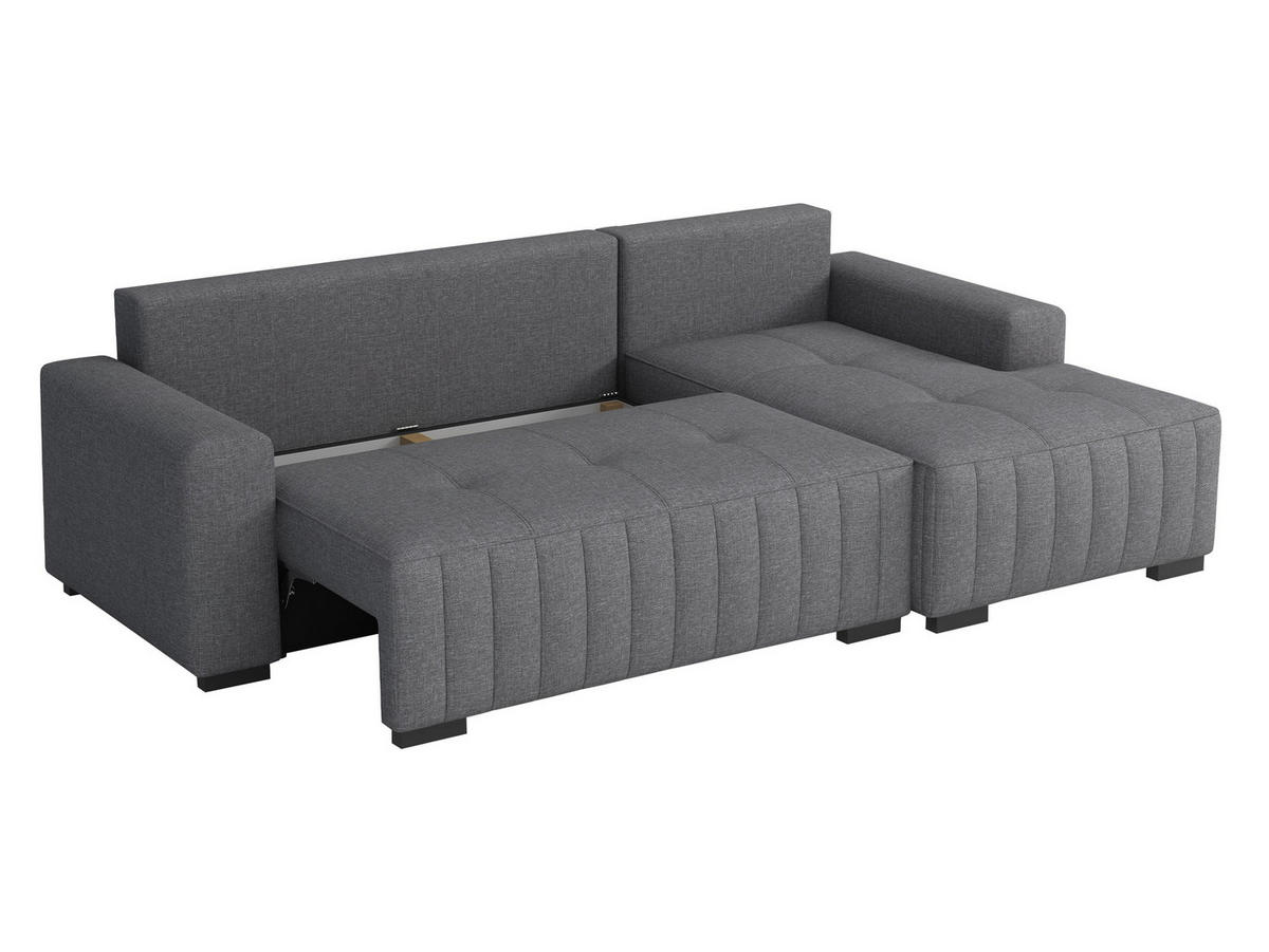 ECKSOFA Hugo, Seite: Rechts - Dunkelbraun/Grün, Holz/Textil (240/140cm)