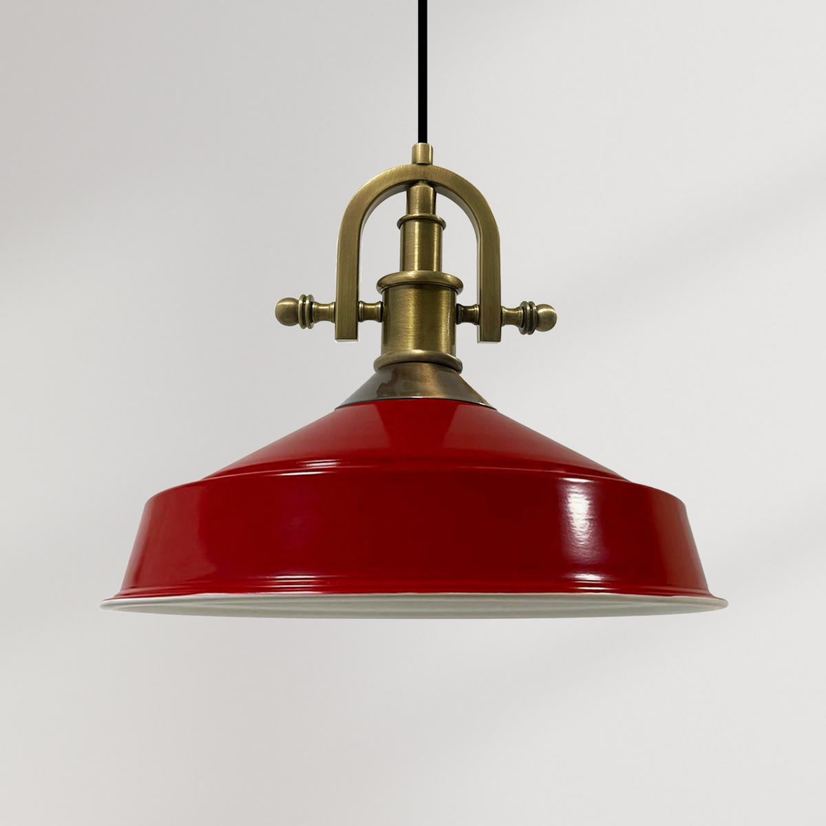 PENDELLEUCHTE Asletl-Marine - Rot, Metall (41/41/28cm) - Bamyum