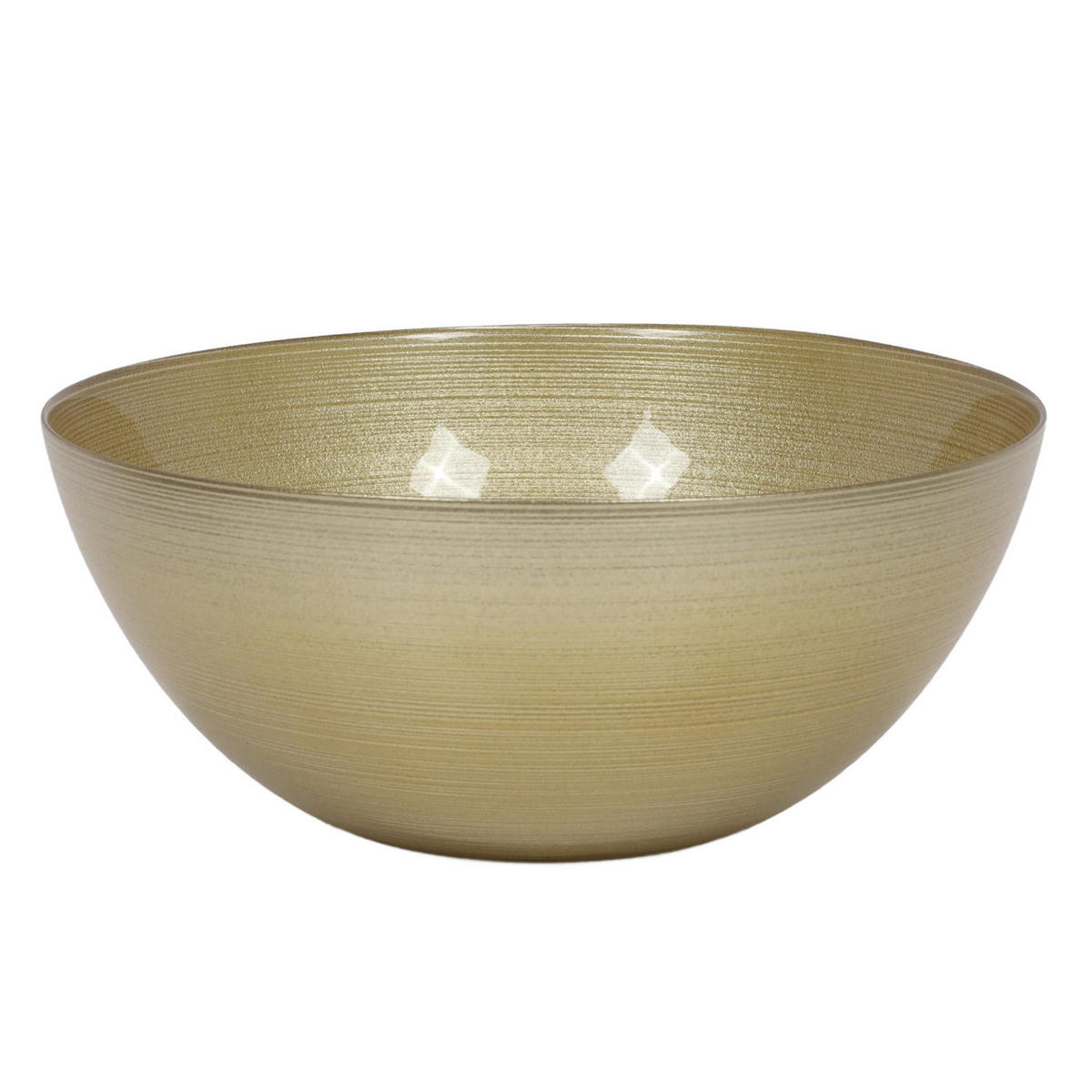 DEKOSCHALE aus Glas Golden 28/28/12 cm - Goldfarben, Glas (28/12/28cm) - Home Styling Collection