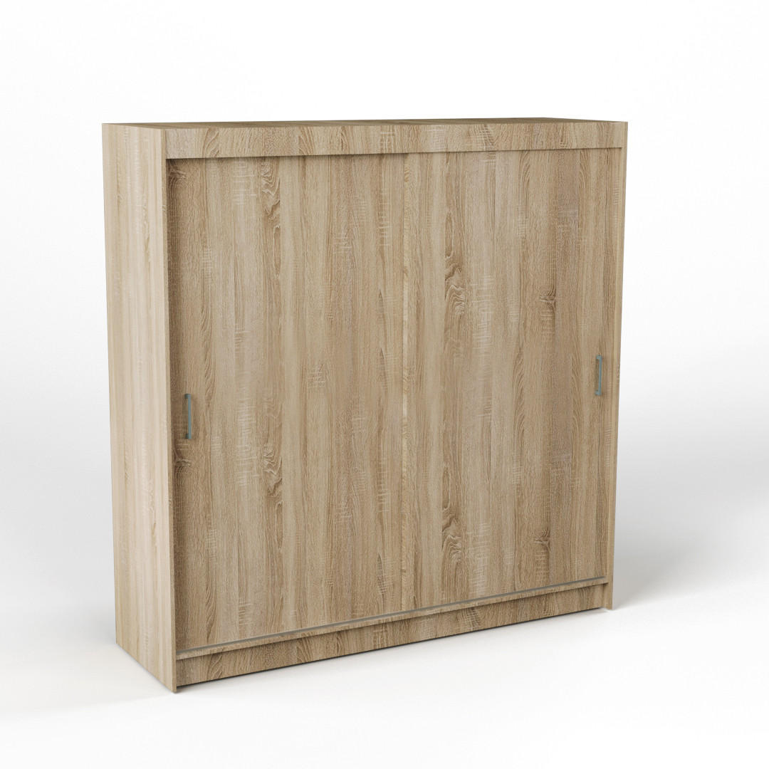 SCHWEBETÜRENSCHRANK EDERA 200/210/60 cm 2-türig Sonoma Eiche - Sonoma Eiche, Holzwerkstoff (200/210/60cm) - MASSENO