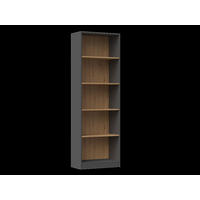 BÜCHERREGAL Anthrazit, Artisan 60/182/30 - Anthrazit, Holzwerkstoff (60/182/30cm) - RAUMHIRSCH FURNITURE