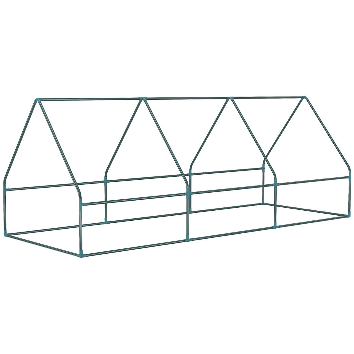 MINI-GEWÄCHSHAUS DE-05825 mit aufrollbarem Dach und Fenstern 240/90/90 cm Grün - Grün, Kunststoff/Metall (90/90/240cm) - ComfortXL