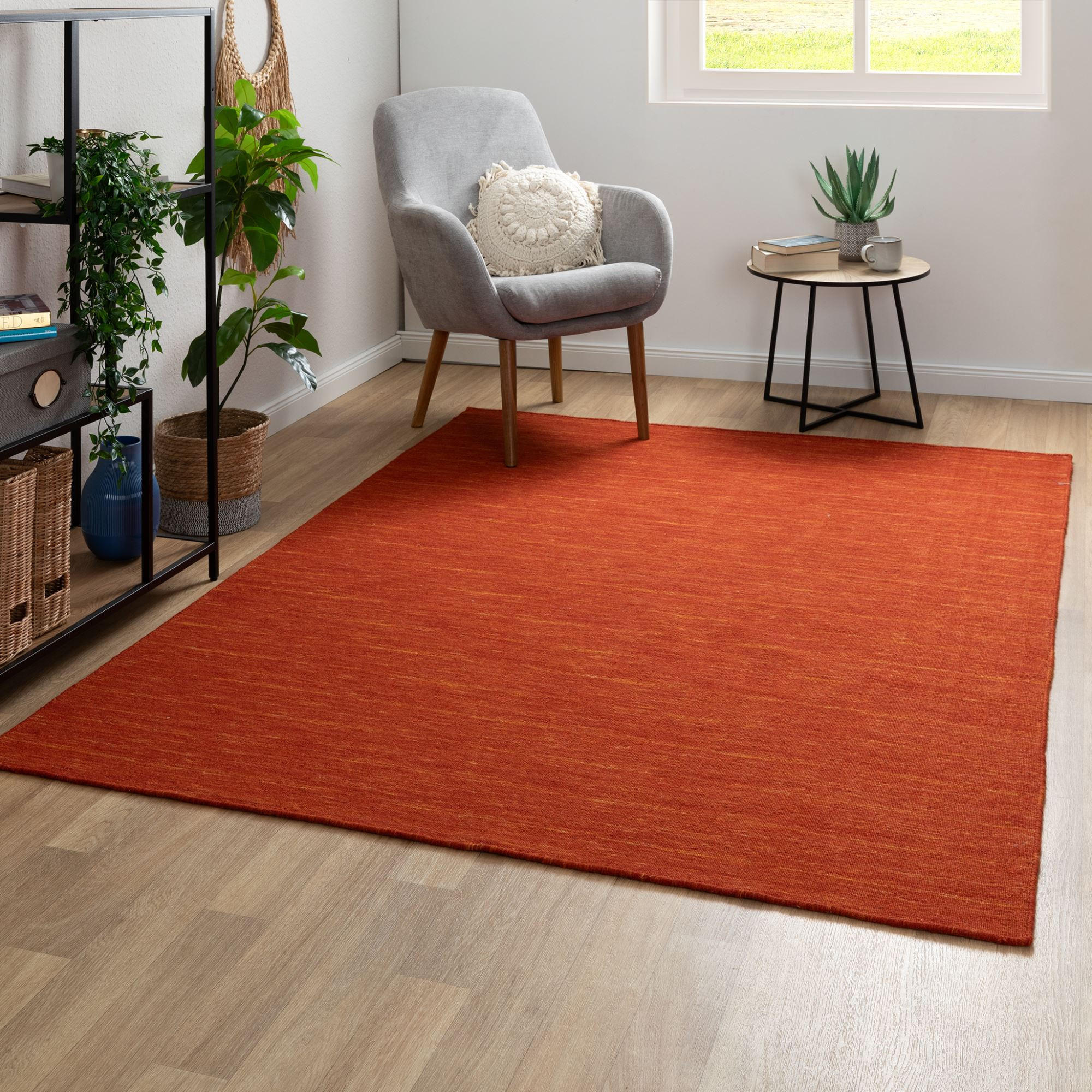 HANDWEBTEPPICH 160/230 cm Delhi - Rot, Naturmaterialien/Naturmaterialen (160/230cm) - Steffensmeier