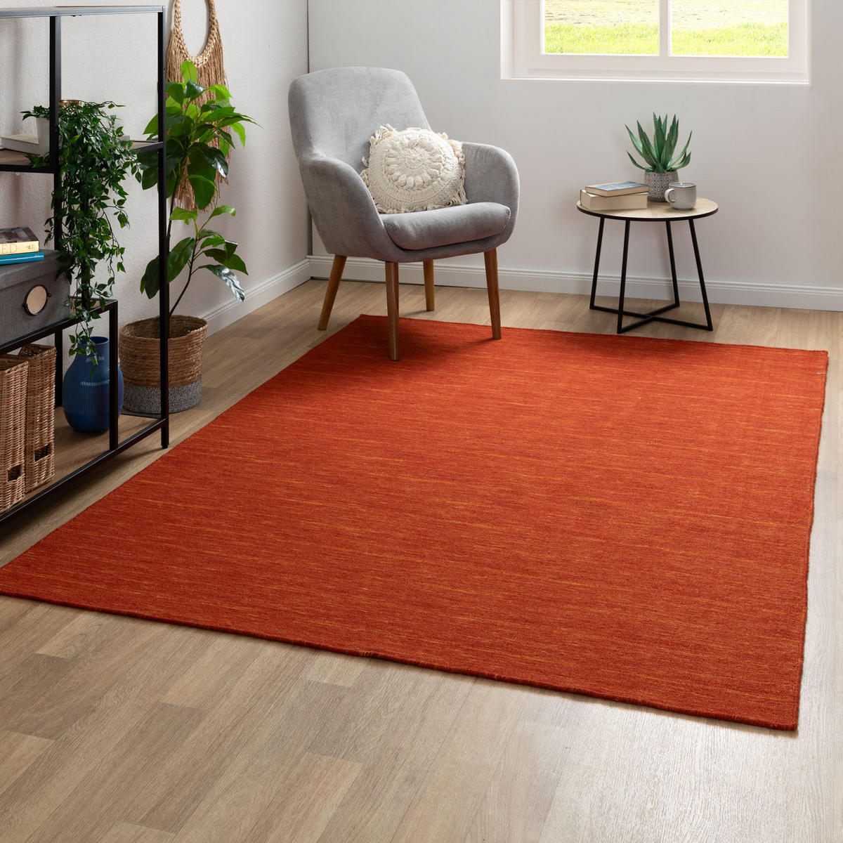 HANDWEBTEPPICH 160/230 cm Delhi - Rot, Naturmaterialien/Naturmaterialen (160/230cm) - Steffensmeier