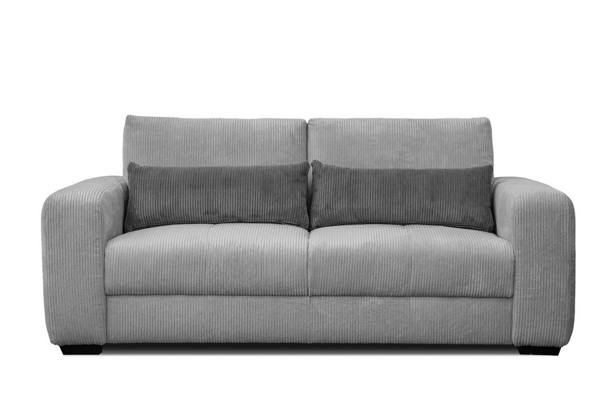 SOFA OLI 3-Sitzer, hellgrau - Hellgrau, Holz/Textil (208/91/108cm) - Courtois Laville
