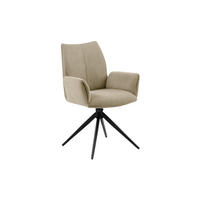 ESZIMMERSTUHL Kamerun, Webstoff, Creme - Creme, Textil (62/91/62cm) - dasmöbelwerk