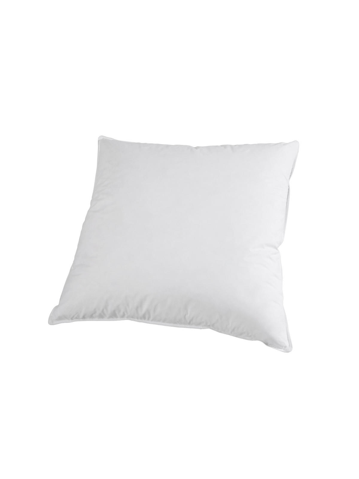 EXQUISIT MITTELFESTES KLEINKISSEN - 60% DAUNEN - Weiß, Naturmaterialien/Textil (50/50cm) - Böhmerwald