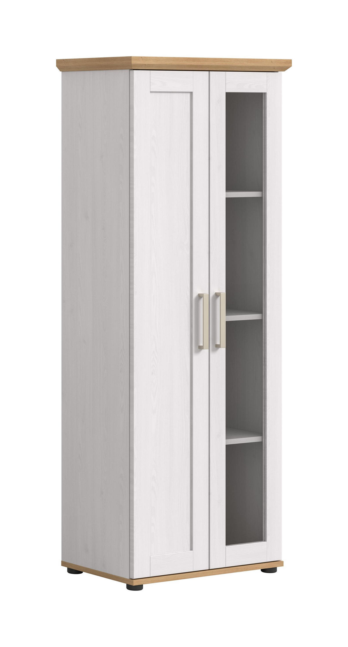 VITRINE VERONA (B/H/T: ca. 64/161/37 cm) in Sibiu Lärche Nachbildung/Sibiu Lärche Nachbildung - Lärchefarben, Holzwerkstoff (64/161/37cm)