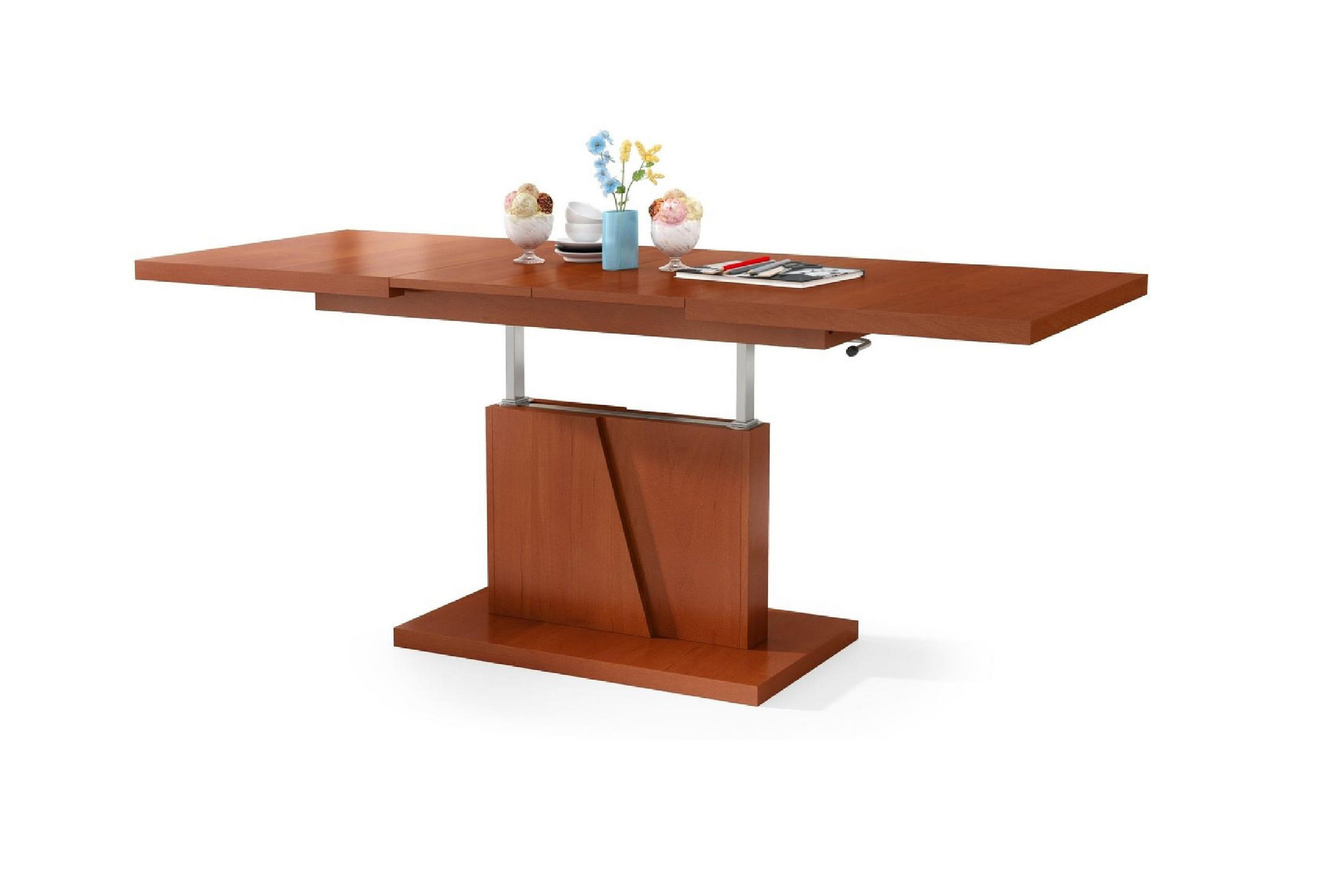 designimpex COUCHTISCH Kirschbaum 120cm × 70cm × 60cm