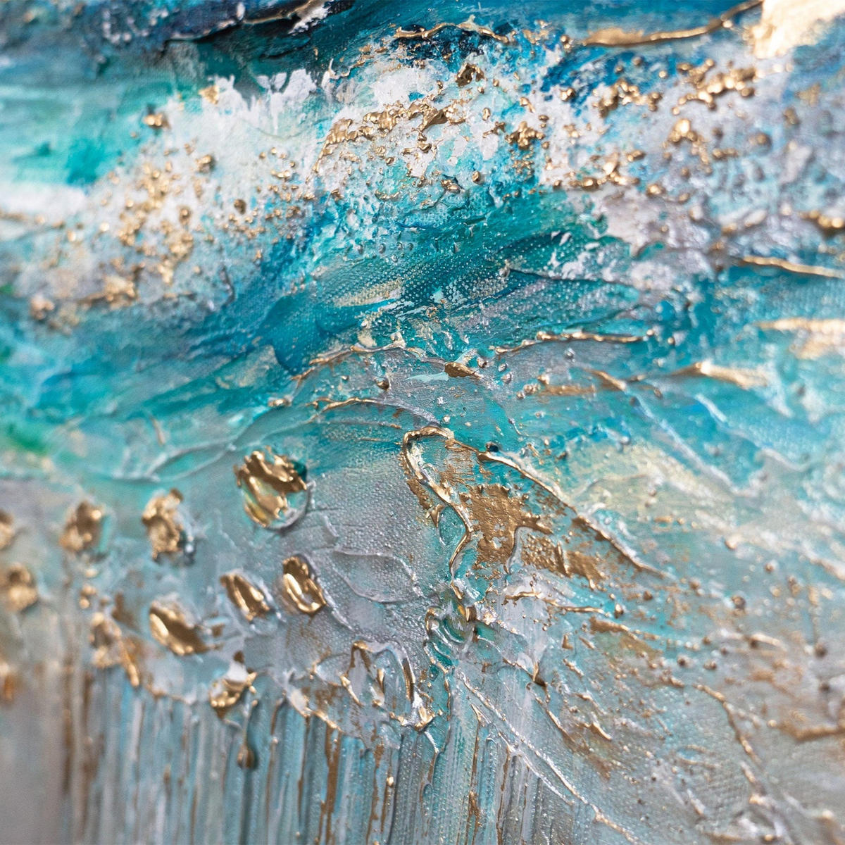 GEMÄLDE Sonnenglanz auf Keilrahmen 115x50 cm - Multicolor, Holz (115/50cm) - YS-art gallery