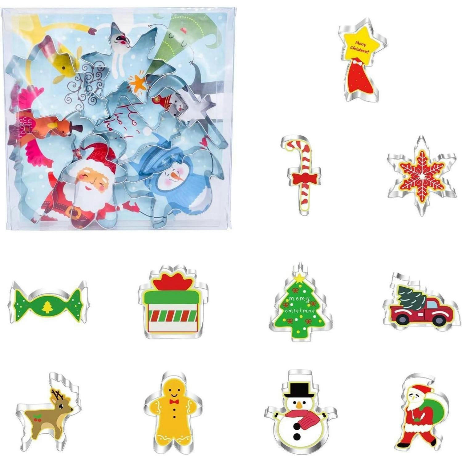 KEKSAUSSTECHER 11-teiliges Set Weihnachten Edelstahl - Multicolor, Metall (18/18/2cm)