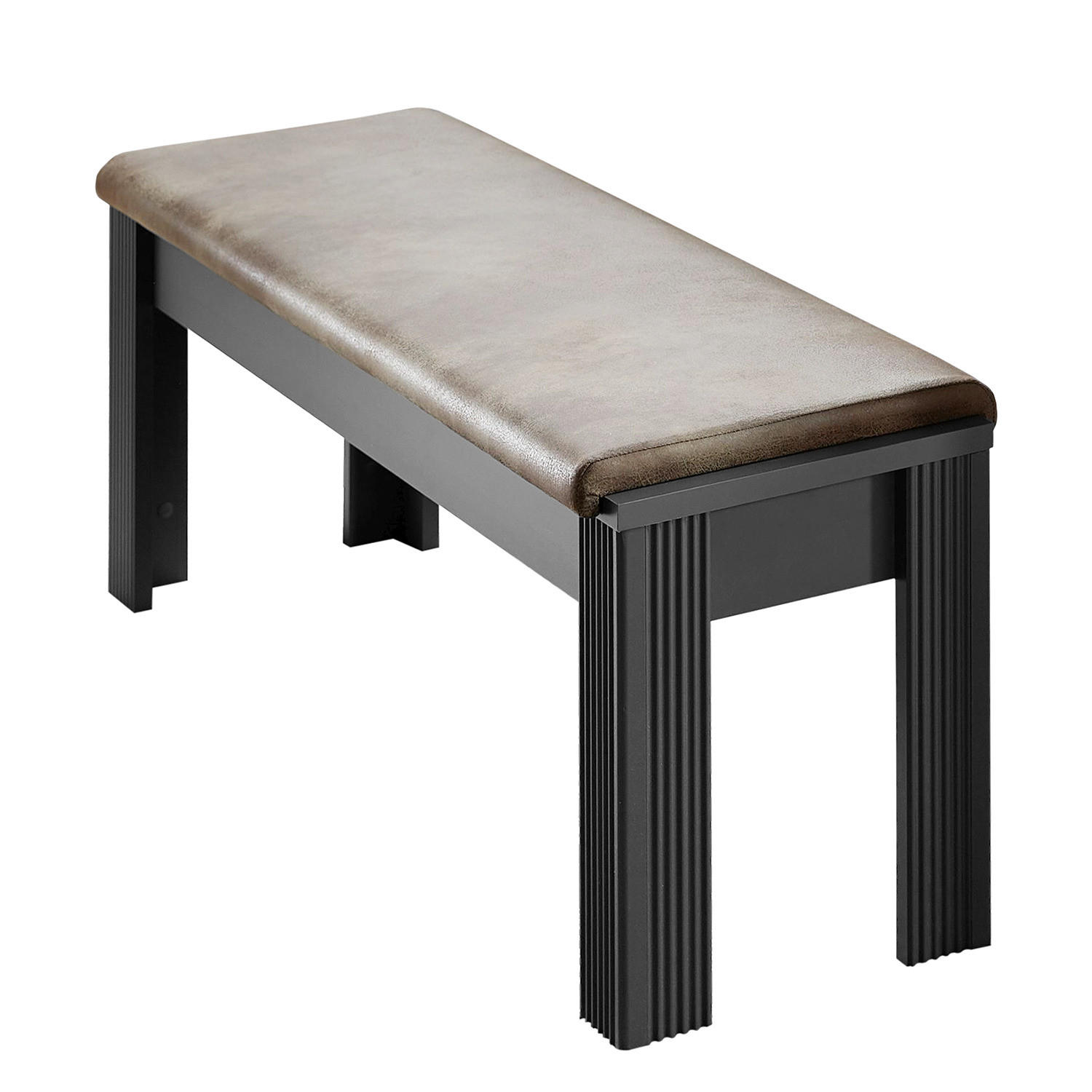 SITZBANK - Graphitfarben, Holzwerkstoff (126/48/41cm) - home24