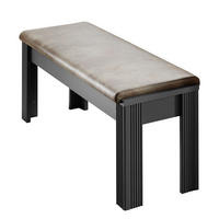 SITZBANK - Graphitfarben, Holzwerkstoff (126/48/41cm) - home24