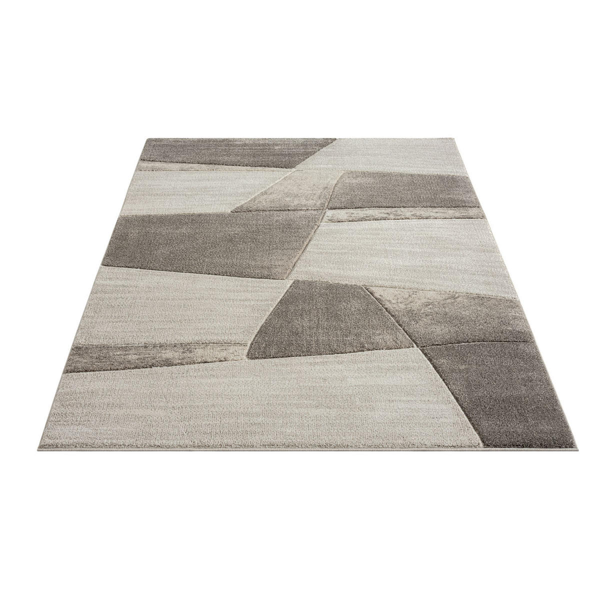 KURZFLOR-TEPPICH Bonito 9053 Braun 160x230 cm - Braun, Textil (160/230cm) - carpet city