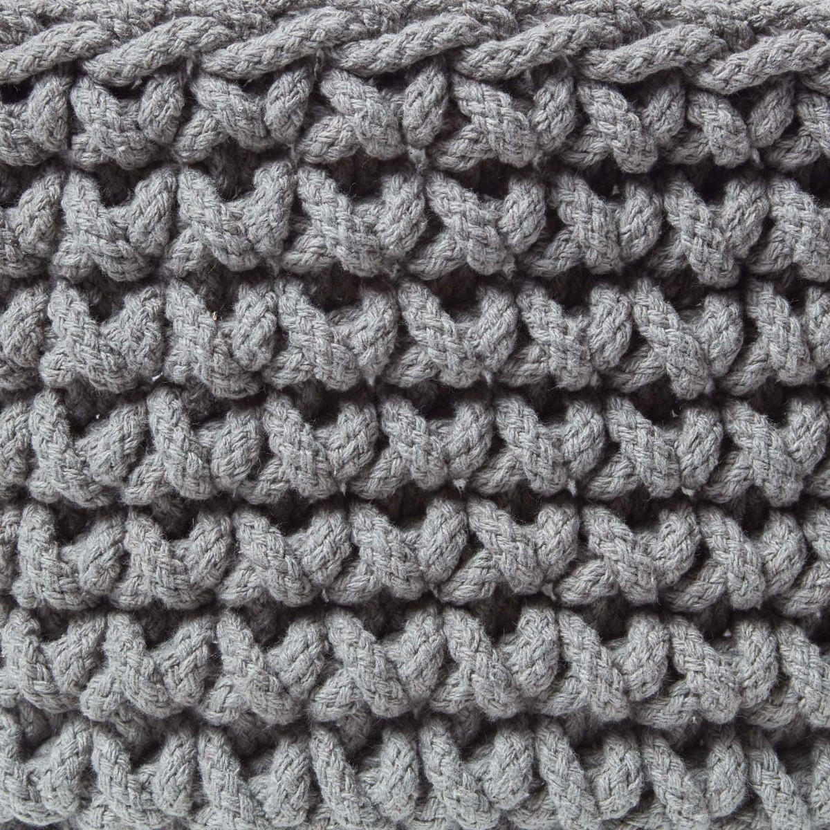 AUFBEWAHRUNGSKORB Baumwolle 37/21 cm - Grau, Textil (37/37/21cm) - Homescapes