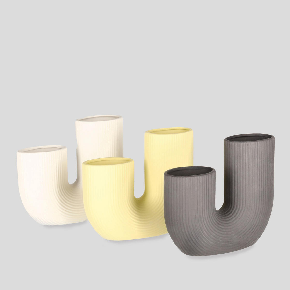 VASE Trilo - Gelb, Keramik (16cm) - home&you