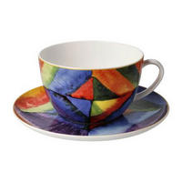 MILCHKAFFEETASSE Kandinsky - Farbstudie, Fine Bone China - Multicolor, Keramik (0.35L) - Goebel