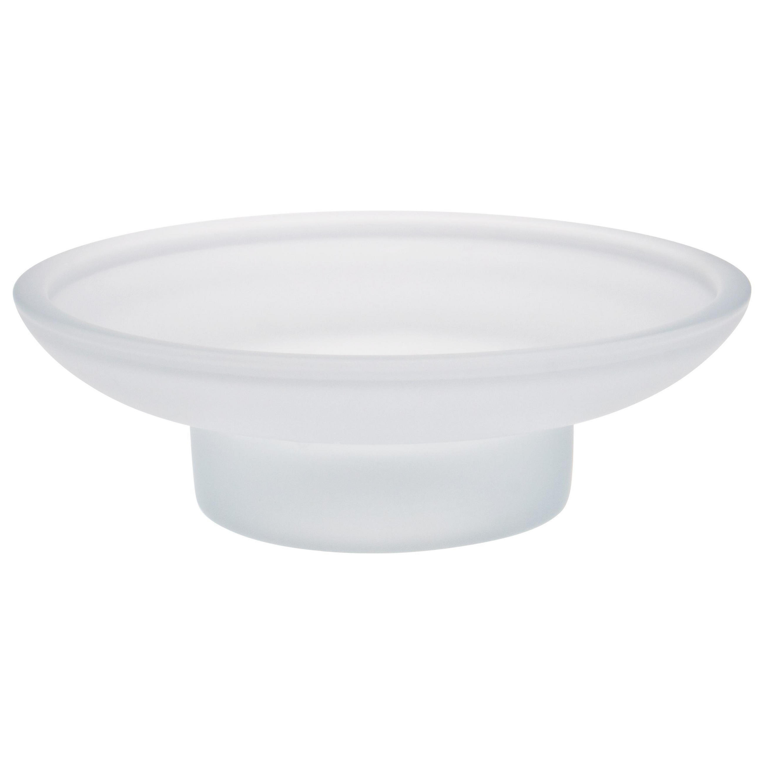 ERSATZSEIFENSCHALE PIAZZA & LUCENTE, satiniertes Glas - Weiß, Glas (11/3.5/11cm) - bremermann