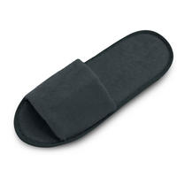 FROTTIERSLIPPER, 10er-Set, 100% Polyester - Dunkelgrau, Textil (5/1/31cm) - Zollner