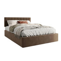 POLSTERBETT 160x200 cm in Bronze-Beige - Bronzefarben, Metall (160/200cm) - Home Collective