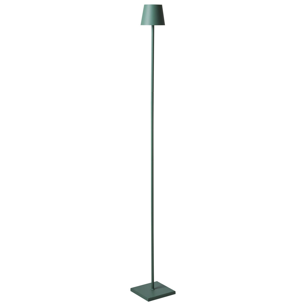 LED-STEHLAMPE Grün Gavarresa - Grün, Metall (15/15/131cm) - Beliani