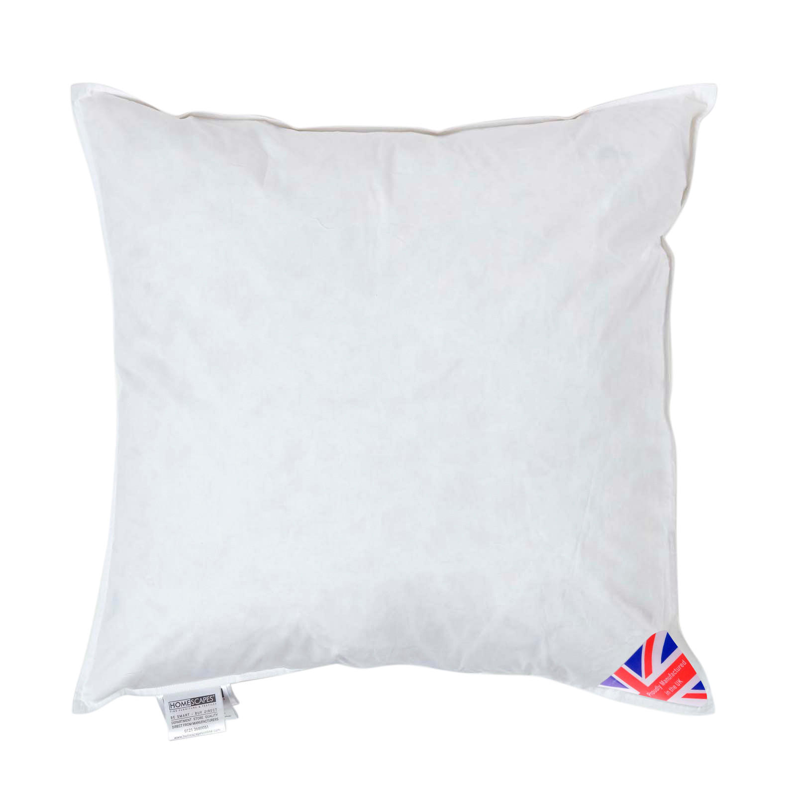 FÜLLKISSEN 60/60 cm – Enten-Daunen - Weiß, Textil (60/60cm) - Homescapes