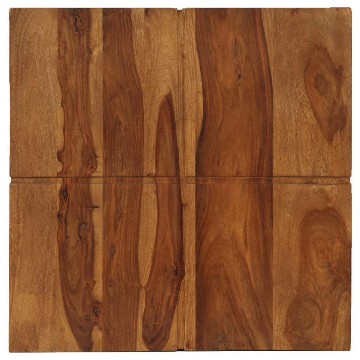 COUCHTISCH 80x80x30 cm Massivholz Akazie - Braun, Holz (80/80/30cm) - furnicato