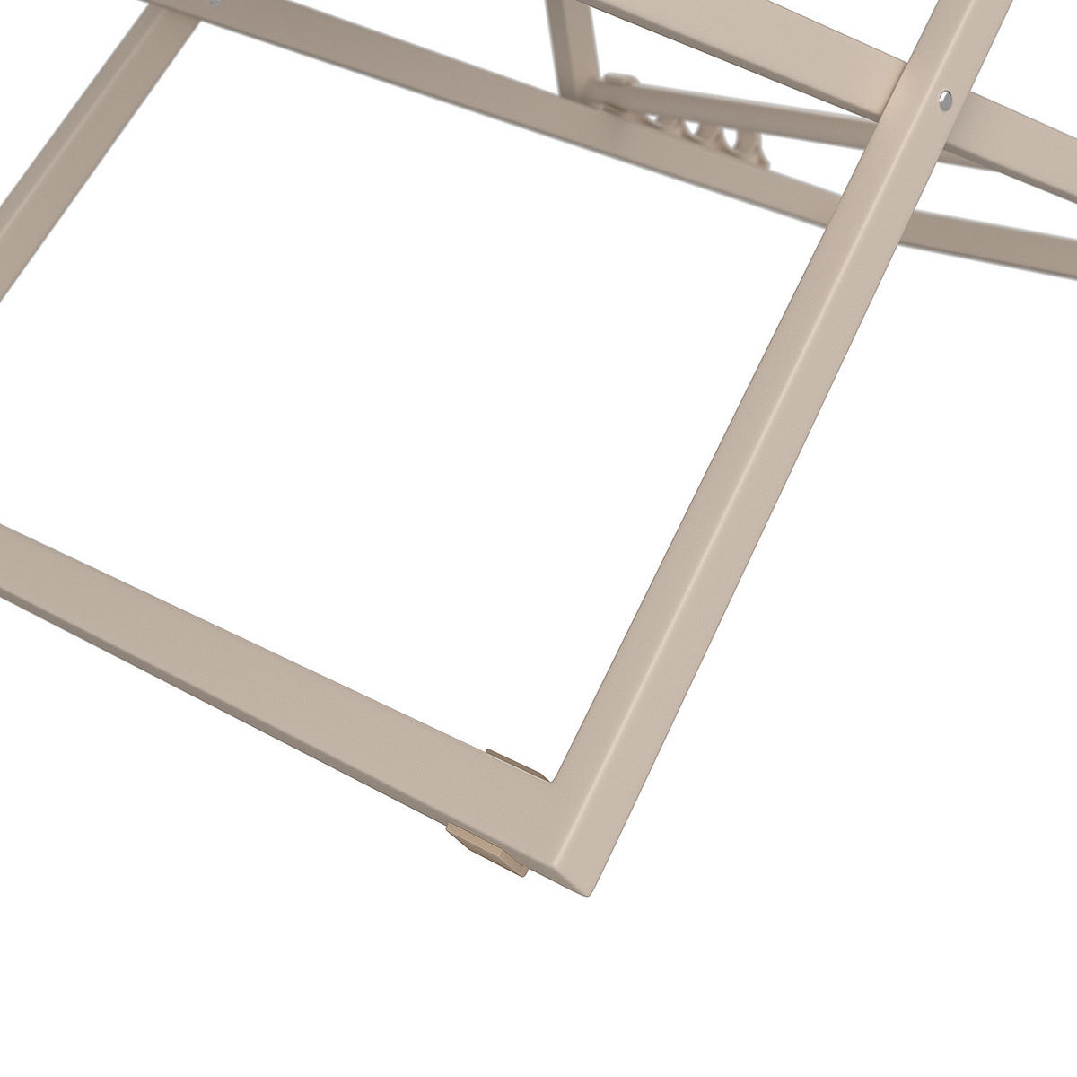 LIEGESTUHL - Stahl / Polyrattan - 2er-Set - Beige, Textil/Metall (63/93/104cm) - home24