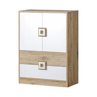 KOMMODE Nico 9 Eiche hell / Weiß-Farbapplikation Eiche hell 80 / 40 / 110 cm - Hellbraun/Weiß, Holz/Holzwerkstoff (80/110/40cm) - Feldmann-Wohnen