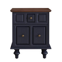 NACHTTISCH Dunkelblau 52/40/60,5 cm - Dunkelblau, Holz (52/60.5/40cm) - PANGIVO