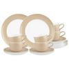 KAFFEESERVICE Liberty Pure Colors Dusty Beige 18er Set - Beige, Keramik (1/1/1cm) - Seltmann Weiden