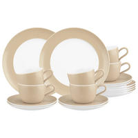 KAFFEESERVICE Liberty Pure Colors Dusty Beige 18er Set - Beige, Keramik (1/1/1cm) - Seltmann Weiden