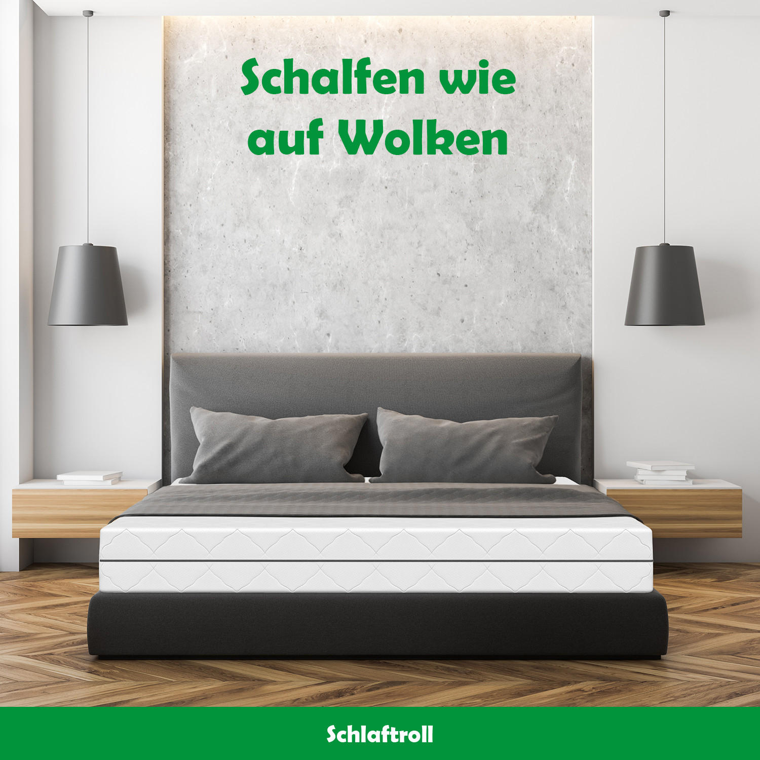 Thumbnail - Schlaftroll Matratze, Weiß, Textil, H2 + H3, Füllung: Taschenfederkern, Rechteckig, 120x200 cm, Oeko-Tex® Standard 100, ...