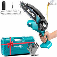 KETTENSÄGE kabellos 6 Zoll Makita-18V Kompatibel, Ohne Akku - Blau, Metall (15/7/30cm) - Coonoor