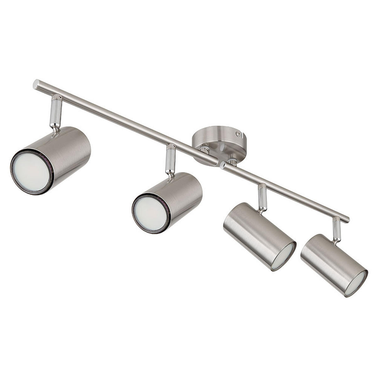 LED DECKENLEUCHTE Allvi Silber matt - Silberfarben, Metall (60/8/14.5cm) - Globo Lighting