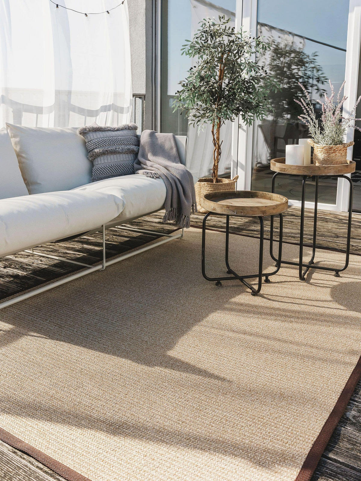 OUTDOORTEPPICH Nandi Beige 200x300 cm - Beige, Textil (200/300cm) - benuta Nest