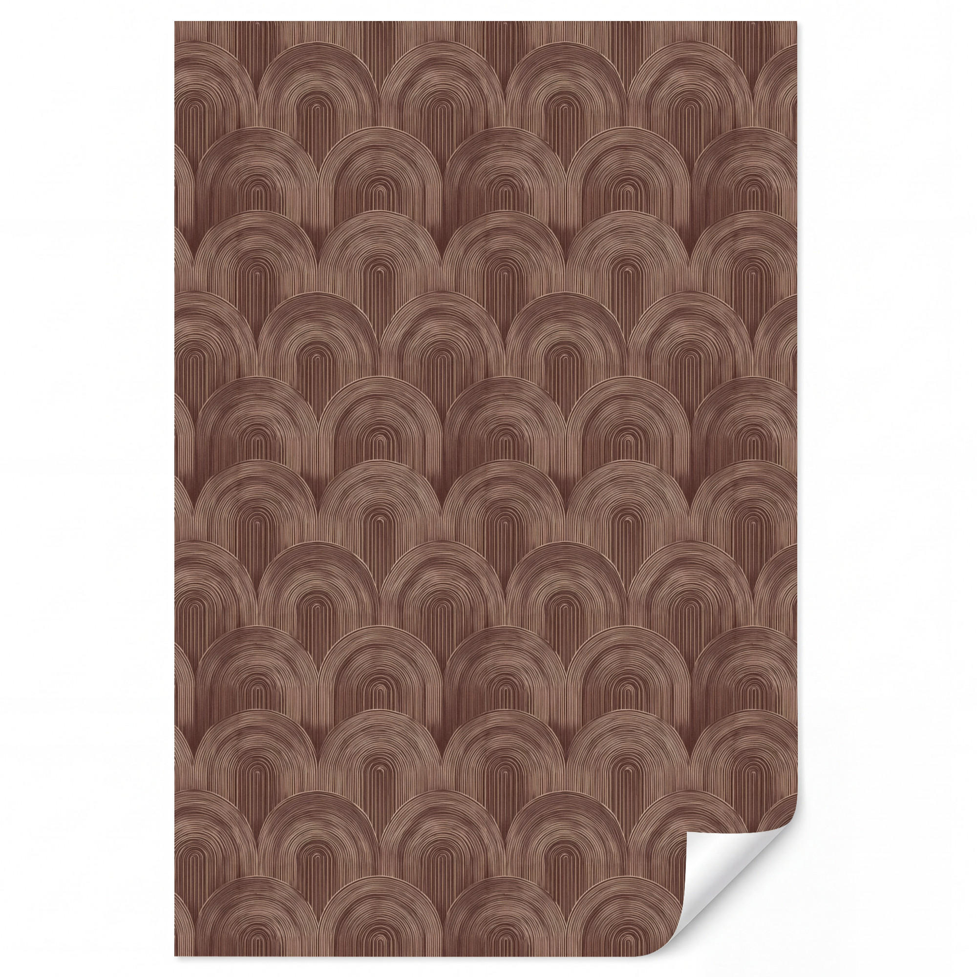 OnlyWow Tapete Dunkelbraun 180x280 cm